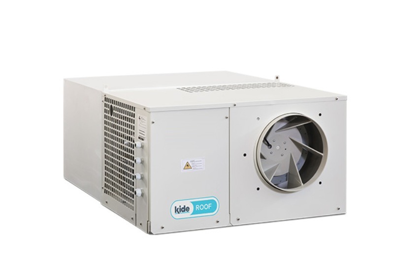 KIDE EMF compact roof-mounted refrigeration unit with centrifugal condenser fan